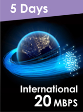 International Base Internet 20 Mbps / 5 Days