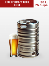 Keg of Leo Draft Beer (30 litres) for 75 cups