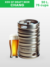 Keg of Chang Draft Beer (30 litres) for 75 cups