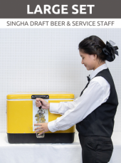 Singha Draft Beer Large Set with Service Staff <br>