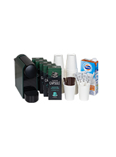 Amazon Coffee Capsule + condiments (50 cups) + Coffee Machine