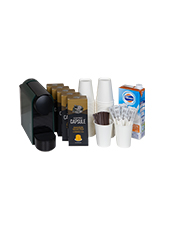 Amazon Coffee Capsule (Selected) + condiments (50 cups) + Machine