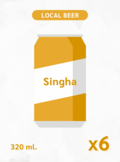 Singha Beer (6 can)