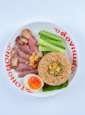 Garlic Fried Rice with Fried Sun-dried Beef