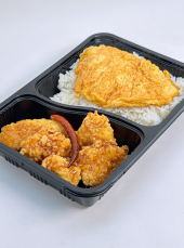 <span>
  <span>Deep fried fish with tamarind sauce + Omelet (10 boxes)</span></span>