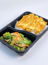 <span>
  <span>(Vegetarian) Stir-fried mixed vegetables + Omelet (10 boxes)</span></span>