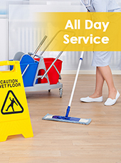 Cleaning All Day Service 50 sq.m. (8 hours per Day)